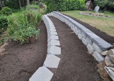 Retaining Wall Installation